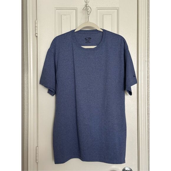 Navy blue crewneck Champion T-shirt size L - Picture 3 of 5